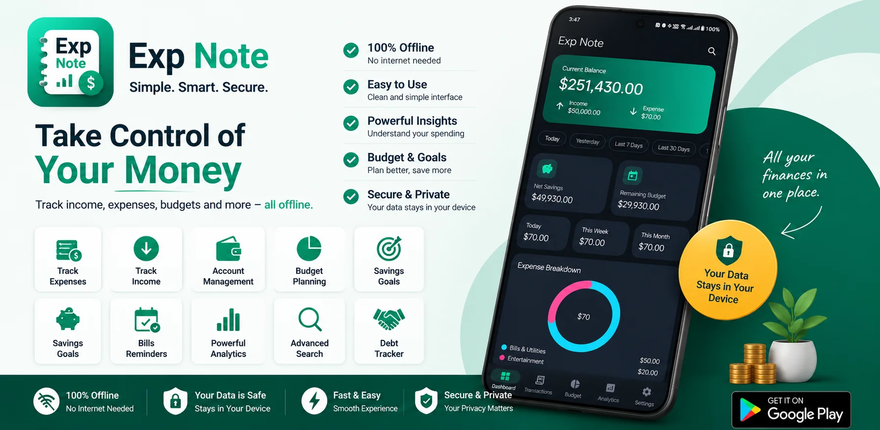 Exp Note: Expense Tracker