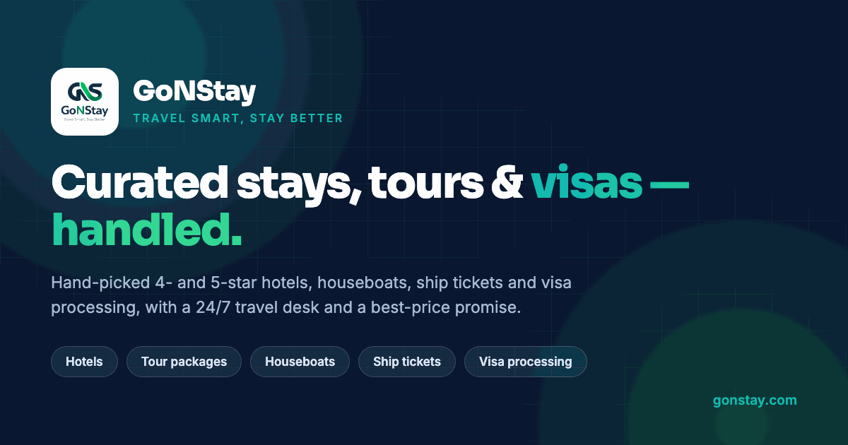 GoNStay — curated stays, tours and visas