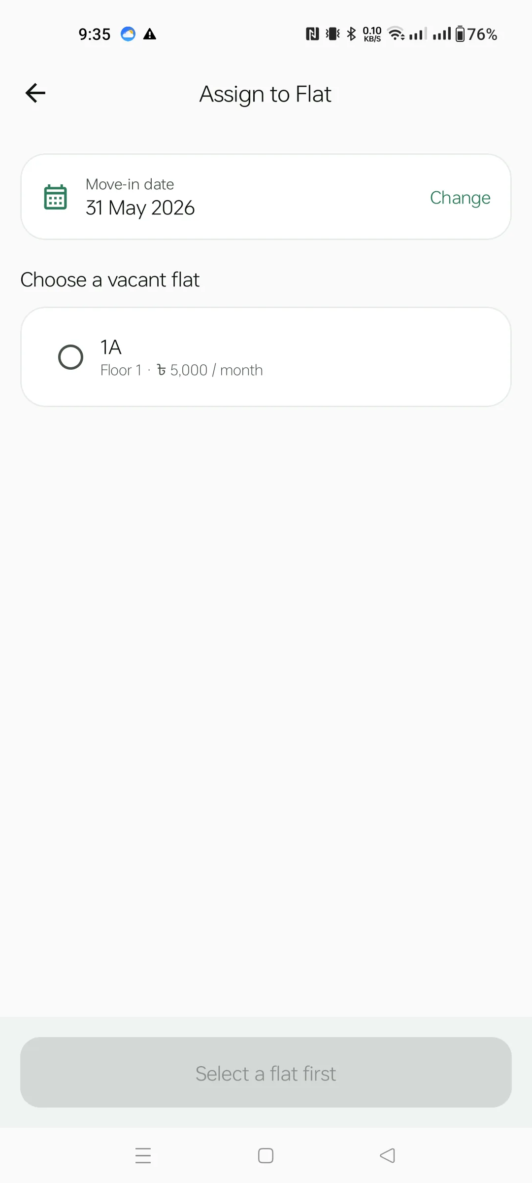 Assign to Flat