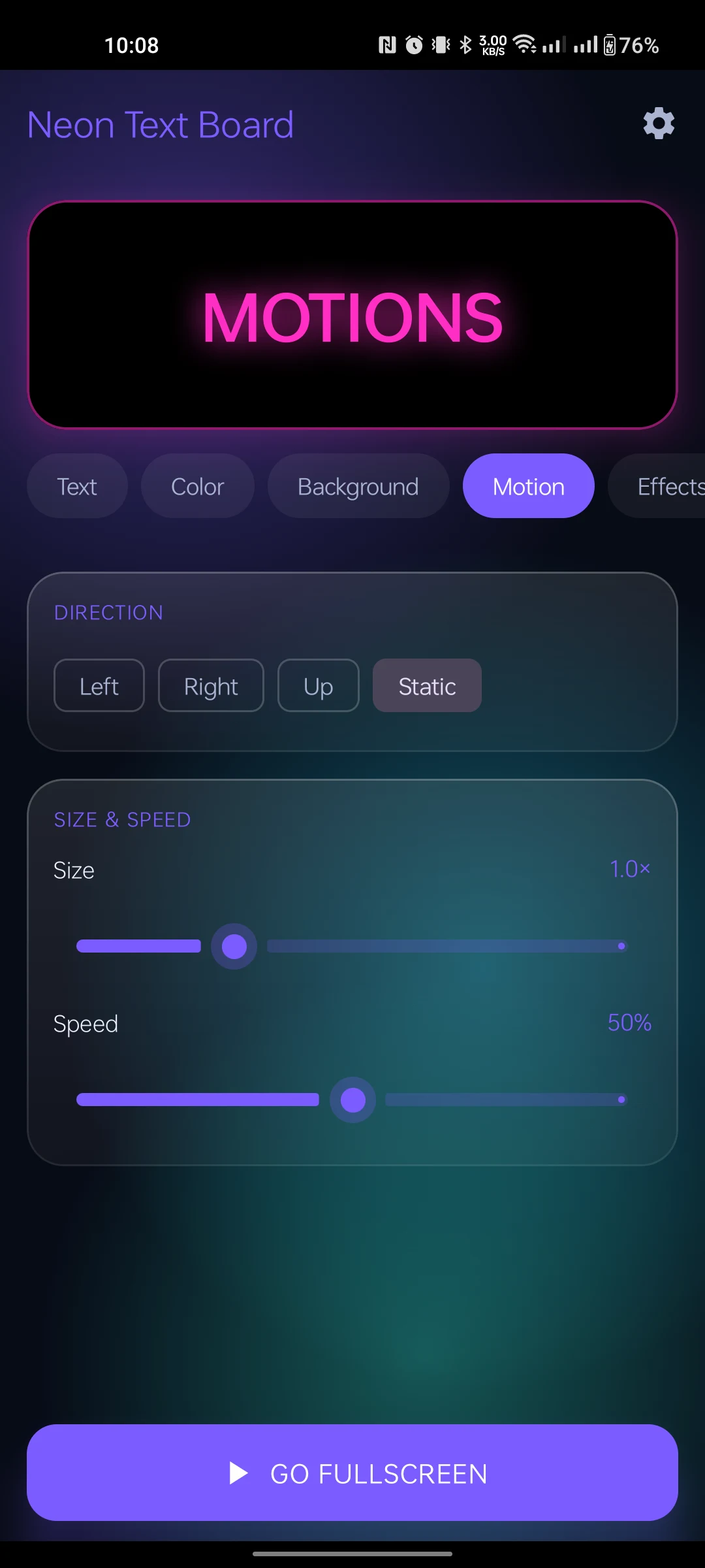 Magenta motion preview
