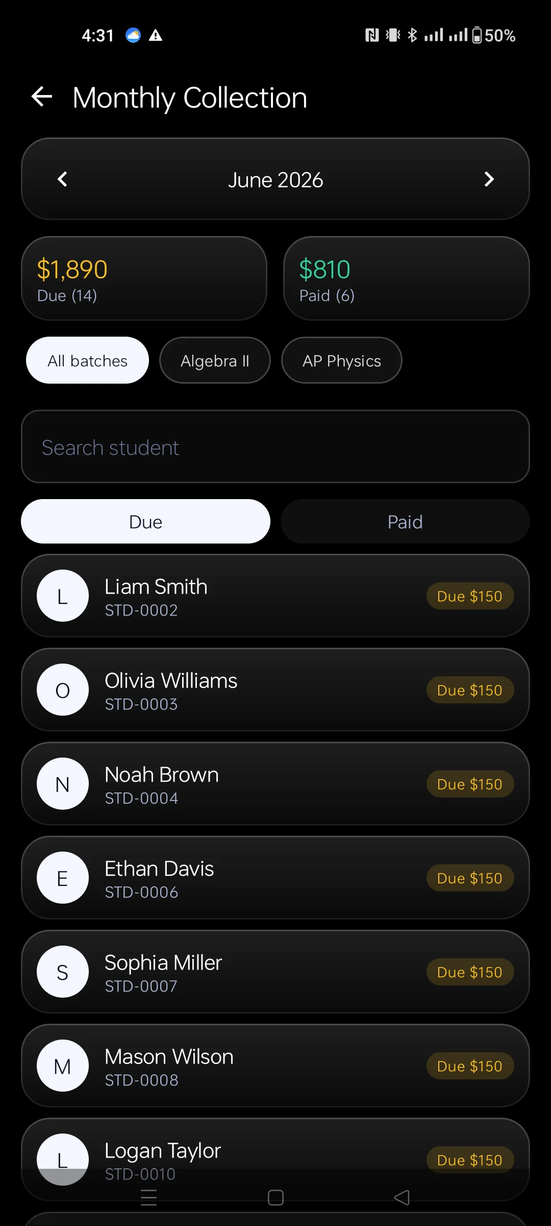 TutorDesk reports